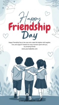 Happy Friendship Day Umbukiso Wedijithali (9:16) template