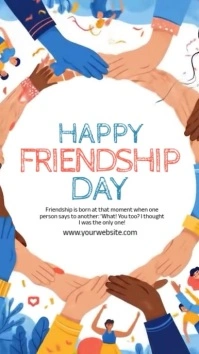 Happy Friendship Day Reel de Instagram template