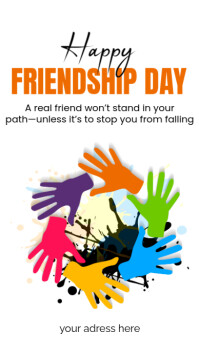 Happy Friendship Day  Instagram Story template