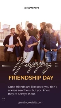 Happy Friendship Day Instagram Story template