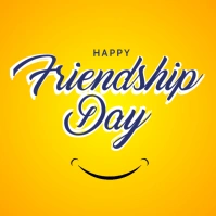 Happy Friendship Day Template Kvadrat (1:1)