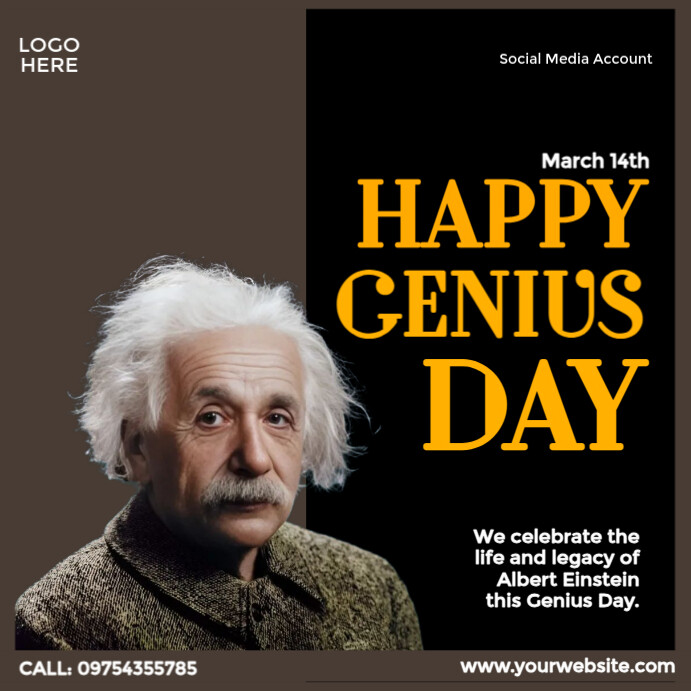 Happy Genius Day Template | PosterMyWall