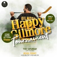 Happy Gilmore Golf special day event design template Square (1:1)