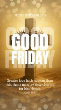 Happy Good Friday instagram Post Design Template