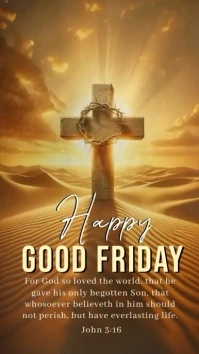 happy good Friday scripture DESIGN TEMPLATE Instagram-verhaal