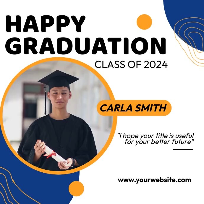 Happy Graduation Ads Template | PosterMyWall