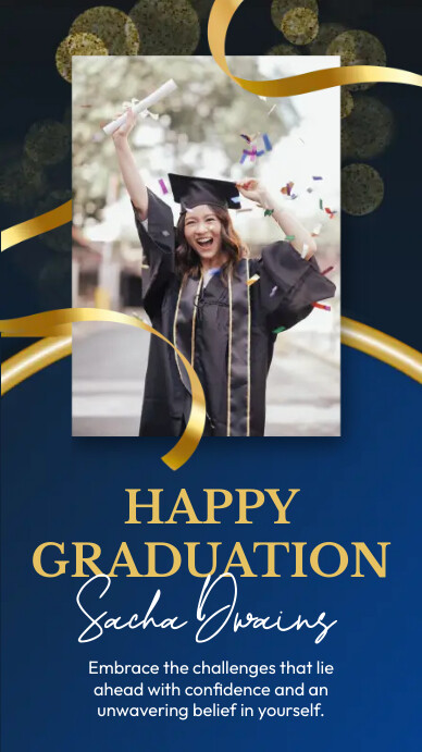 Happy Graduation Ads Template | PosterMyWall