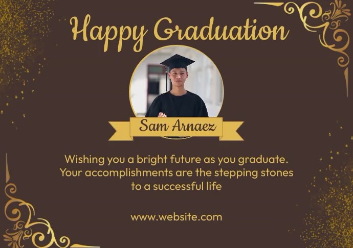 Happy Graduation Ads A4 template