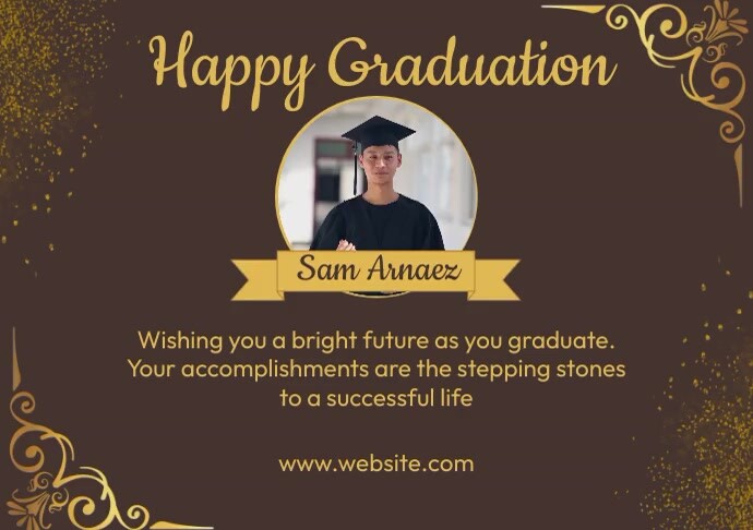Plantilla de Happy Graduation Ads | PosterMyWall