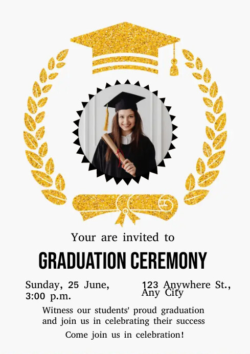 Copy of Happy graduation ceremony | PosterMyWall