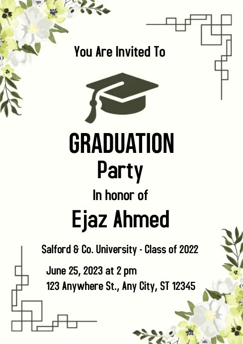 Happy Graduation day Template | PosterMyWall