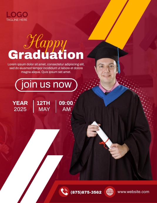 Copy of Happy Graduation Flyer | PosterMyWall