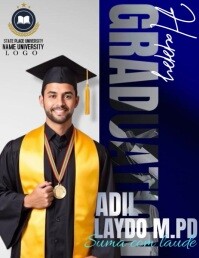 Happy Graduation Flyer template