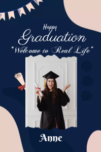 Hello April Graduation HAPPY GRADUATION GREETING Template | PosterMyWall
