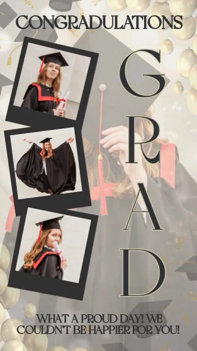 HAPPY GRADUATION INSTAGRAM STORY DESIGN TEMPL Template | PosterMyWall
