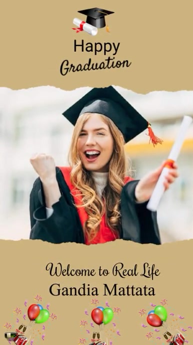 Happy Graduation Instagram Story Template | PosterMyWall