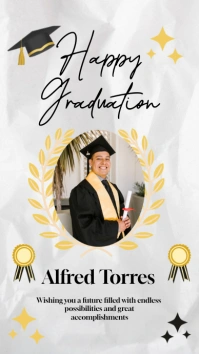 Happy Graduation Poster Ads Historia de Instagram template
