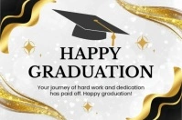 Happy Graduation Poster template