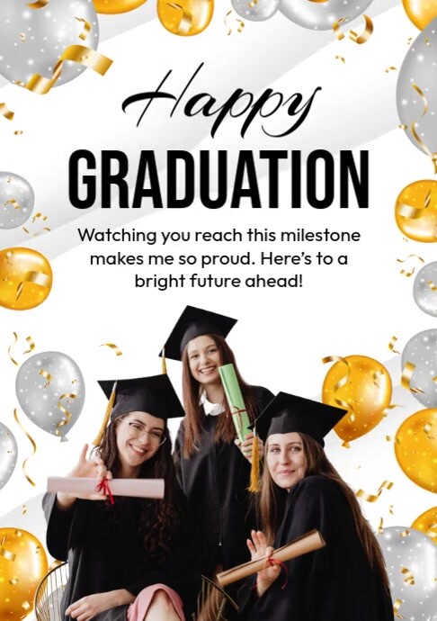 Happy Graduation Poster Template | PosterMyWall