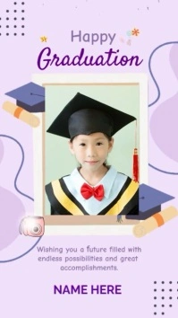 happy graduation preschool Instagram Reel template