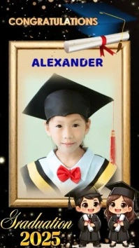 happy graduation preschool Instagram Reel template
