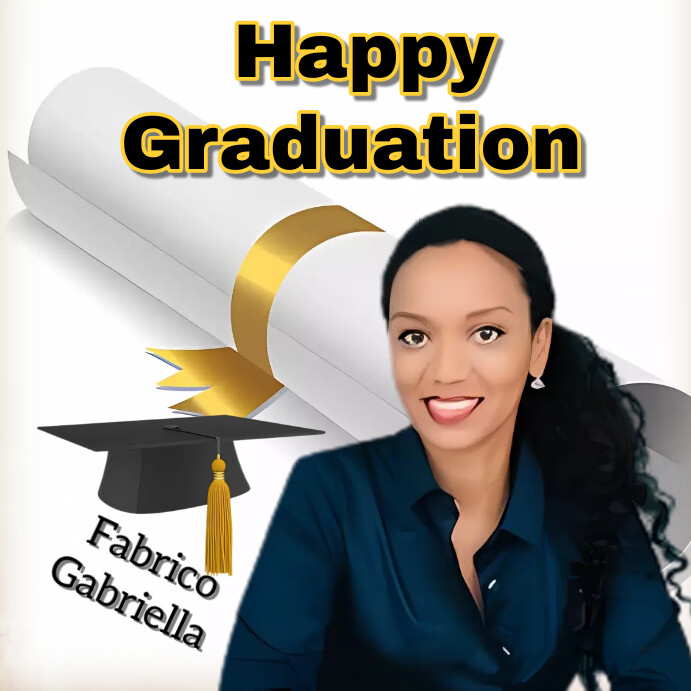 Graduation Simple Post Happy graduation simple design Template | PosterMyWall