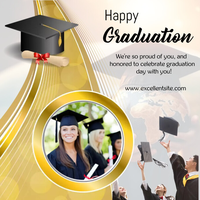 happy Graduation template | PosterMyWall