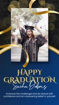 happy graduation template Historia de Instagram