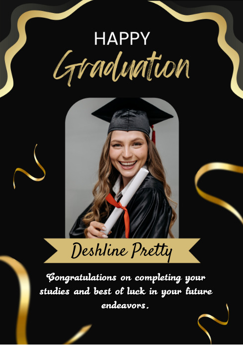 Happy Graduation Template | PosterMyWall