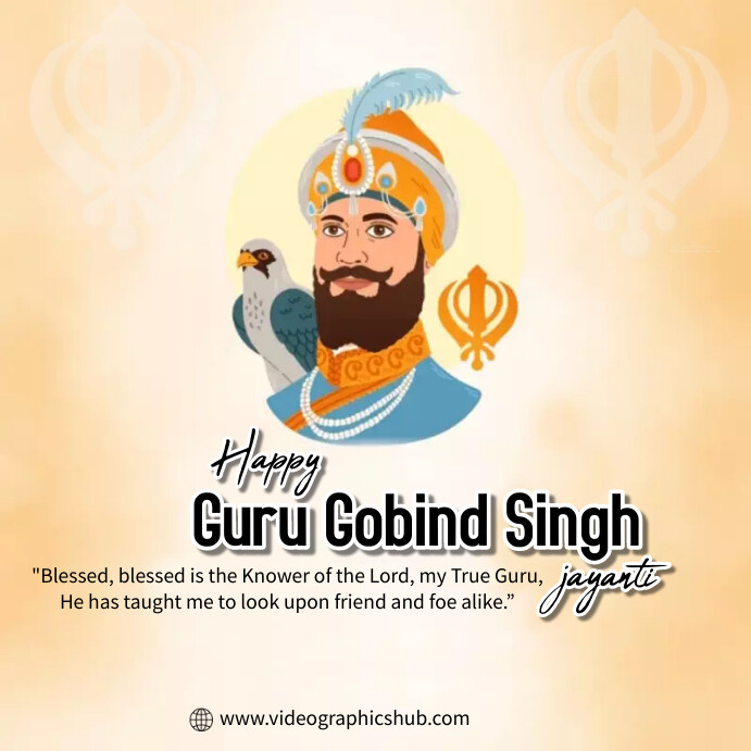 Happy Guru Gobind Singh Template | PosterMyWall