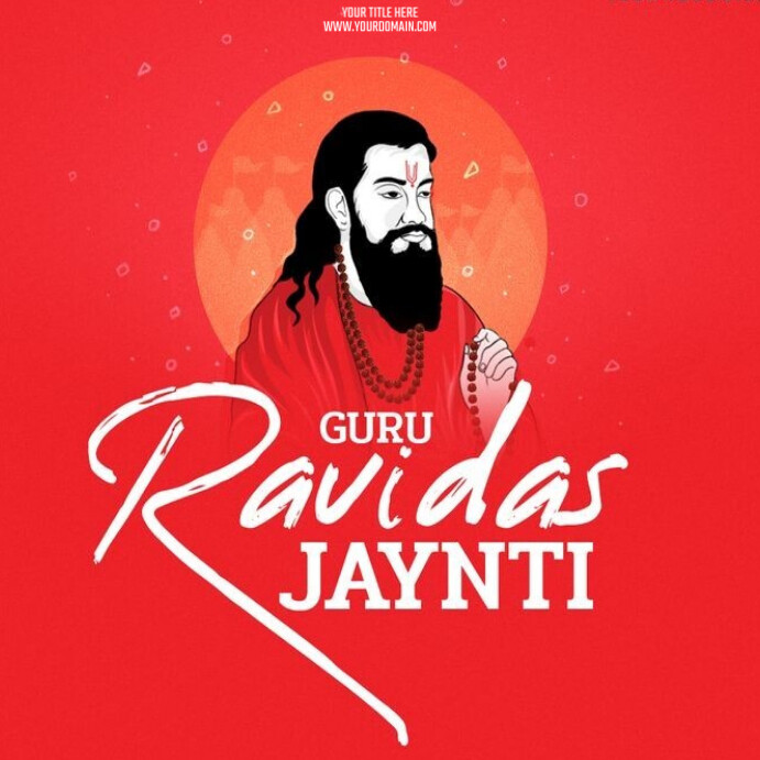 Happy Guru Ravidas Jayanti Instagram Post template