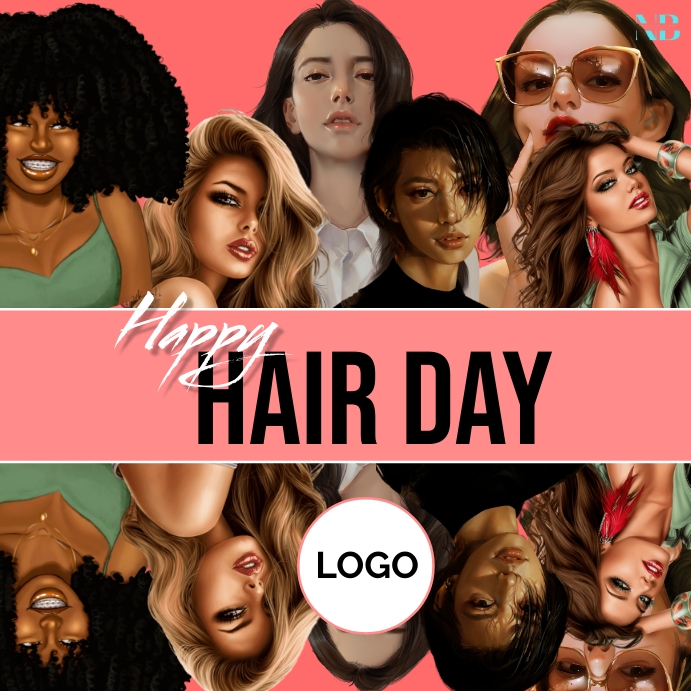 Happy Hair Day Publicação no Instagram template