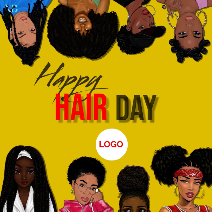 Happy Hair Day Publicação no Instagram template