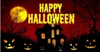 Happy Halloween add video Facebook Shared Image template