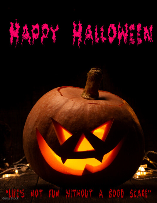 Happy halloween by IrGraphics Ulotka (US Letter) template