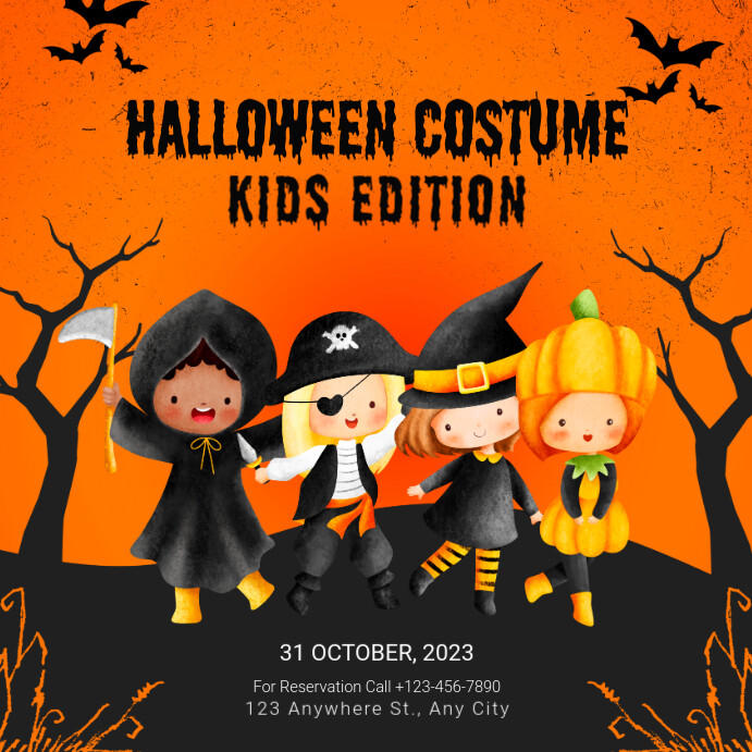 Happy Halloween Costume Template PosterMyWall Happy Halloween Costume Template PosterMyWall