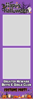 Blanco Costume Party Banner 2' × 6' Template