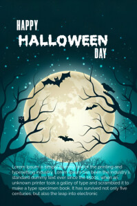 happy halloween day Poster template