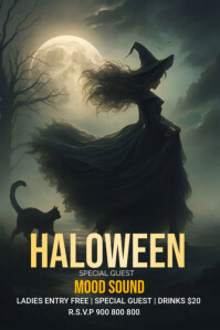 happy halloween day Poster template