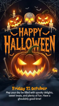Happy Halloween Day Instagram Story template