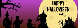 Orange Halloween Celebration Copertina Facebook Template