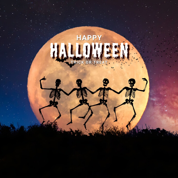 happy halloween Wpis na Instagrama template