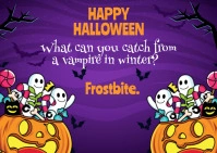 happy halloween Postcard template
