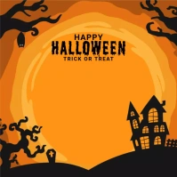 happy halloween Instagram Post template