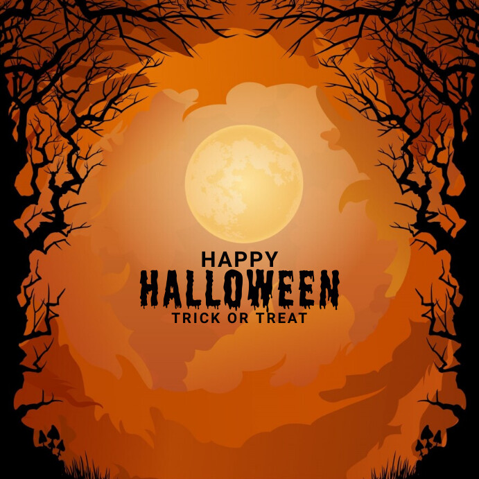happy halloween Wpis na Instagrama template