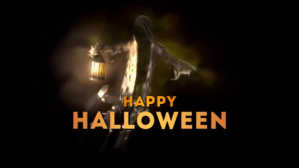 happy halloween Digitalt display (16:9) template
