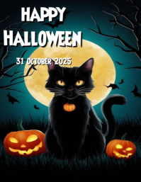 Happy Halloween Flyer (US Letter) template