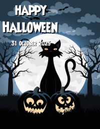 Happy Halloween Flyer (US Letter) template