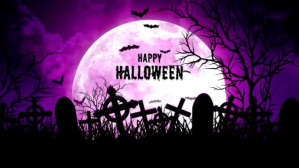 Black Halloween Celebration Digital Display Template