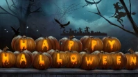 happy halloween Presentation (16:9) template